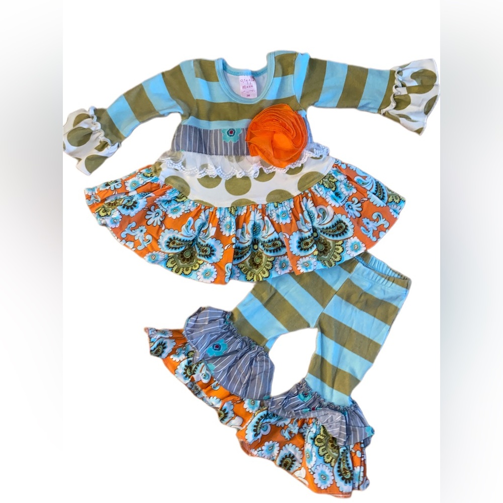 Giggle Moon Matching Ruffle Flare Outfit Set 3 Months
